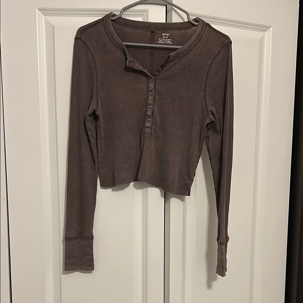 Aerie Vintage Cut Long Sleeve Tee